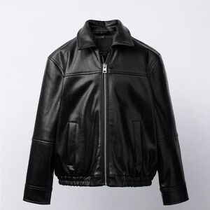 Zara Black Leather Jacket